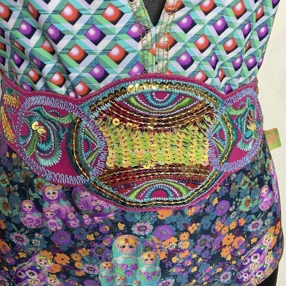 Mar de Rosas 2015 Ethnic Designer One Piece S - Picture 5 of 6